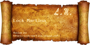 Lock Martina névjegykártya